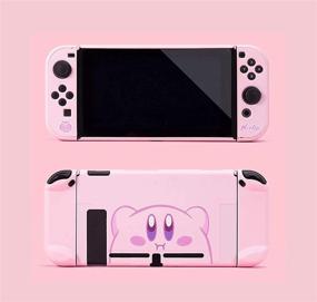 img 1 attached to 🎮 BelugaDesign Kirby Switch Case: Hard Shell for Nintendo Switch, Cute Kawaii Anime Dreamland Pastel Smash Game - Pink (Switch Standard)