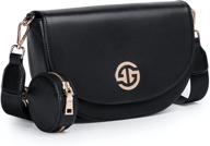 👜 elegant leather crossbody purse - stylish women's handbags & wallets for a fashionable crossbody look logo