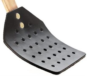 img 2 attached to 🪰 Premium Handmade Amish Crafted Black Leather Fly Swatter with Sturdy Wooden Handle - Made in the USA