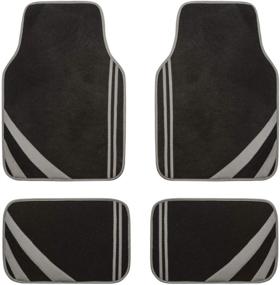 img 4 attached to 🚗 CAR PASS Liner Rider Universal Fit Car Floor Mats in Gray - Ideal for Sedans, Vans, SUVs, and Trucks