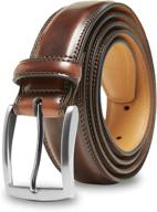 genuine leather dress belts men logo