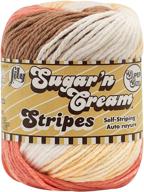 lily sugar and cream cotton yarn: natural stripes for crafting and knitting logo