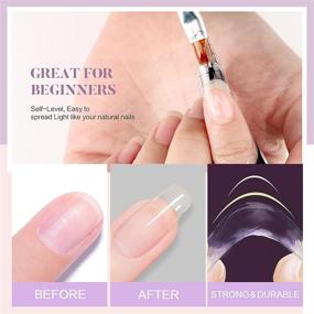 img 1 attached to 💅 Morovan UV/LED Hard Gels Builder Gel Nail Extension Gel Nail Strengthening Set with Nail Forms for Nail Art Manicure