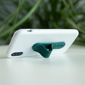 img 1 attached to 🌱 Pela Green Grip: Eco-friendly Collapsible Grip & Stand for Phones and Tablets – 100% Compostable, Biodegradable, and Made from Plants