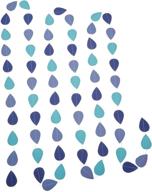 🎉 mardi gras-themed raindrop garland: great for party décor and photo props! logo