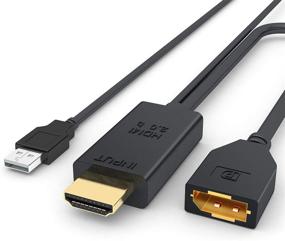 img 4 attached to 🔌 Адаптер HDMI к DisplayPort 4K 60 Гц от Koopman - активный кабель конвертер HDMI 2.0 в DP для Xbox, PS4. Поддержка видеовыхода 1080P 144 Гц.