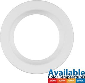 img 3 attached to NICOR Lighting DLR45061202KWH Downlights White