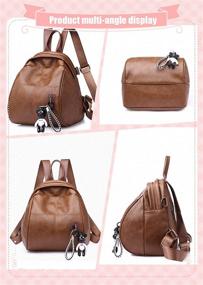 img 1 attached to 🎒 Women's GuaziV Fashion Backpack: Lightweight, Anti-Theft, Waterproof Handbags & Wallets
