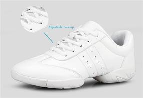 img 3 attached to 👟 BAXINIER Cheerleading Athletic Shoes: Breathable Competition Girls' Footwear for Enhanced Performance