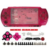 red color full housing shell faceplate 🔴 case replacement for sony psp 3000 – ostent логотип