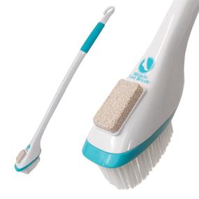 img 3 attached to 🦶 Revitalize and Exfoliate Feet effortlessly with the TOE094 Miracle Foot Brush - White (30 Inch) - Pack of 1
