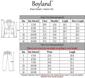 img 1 attached to Boyland Pieces Boys' Tuxedo Jacket with Bowtie - Stylish & Trendy Clothing for Boys