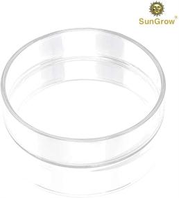 img 3 attached to 🐟 SunGrow Glass Bottom Feeder Dish: Premium Borosilicate Glass Circular Dish for Catfish, Cory, Pleco and Bottom Dwellers - 2.5" W x 0.5" D - 1 pc Pack