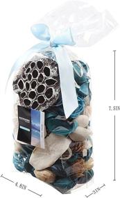 img 3 attached to 🌊 Qingbei Rina Ocean Scent Potpourri Bag: Fragrant Home Decoration with Dried Flowers – 60 Fluid-Oz Vol., 9.9 Oz Weight (Blue)