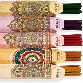 img 2 attached to 🌸 Utopia Scents Premium Quality Incense Sticks - Lavender, Sandalwood, Jasmine, Vanilla, and Rose Aroma | Variety Gift Pack of 75 Sticks with Free Holder