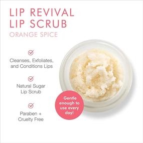 img 3 attached to 🍊 Beauty For Real Lip Revival, Orange Spice: Exfoliating Sugar Lip Scrub for Dry, Chapped or Lipstick-Stained Lips - Organic, Vegan, with Essential Oils - 0.15 oz