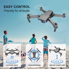 img 1 attached to 🚁 NEHEME NH525 Foldable Drones: 720P HD Camera, WiFi FPV, Altitude Hold, Headless Mode, One Key Take Off - Perfect for Adults, Kids, and Beginners; Includes 2 Batteries