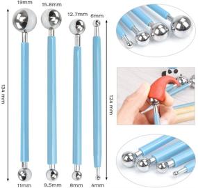 img 4 attached to YOTINO 18Pcs Polymer Modeling Clay Sculpting Tools: Perfect for Pottery Sculpture, Rock Painting, Art Carving, and Embossing