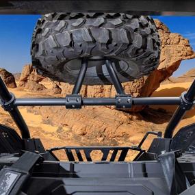 img 1 attached to 🔧 Kemimoto RZR PRO XP Spare Tire Carrier: Robust Spare Tire Mount Holder Rack, Compatible with Polaris RZR PRO XP / 4, 2020-2022