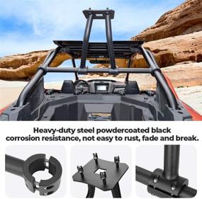 img 3 attached to 🔧 Kemimoto RZR PRO XP Spare Tire Carrier: Robust Spare Tire Mount Holder Rack, Compatible with Polaris RZR PRO XP / 4, 2020-2022