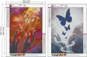 img 3 attached to Diamond Painting Butterfly Rhinestone Embroidery