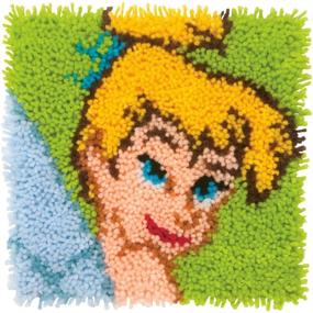 img 4 attached to 🧚 Disney Princess Tinkerbell Latch Hook Craft Kit - 12x12 Dimensions