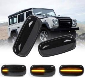 img 4 attached to 🚗 Улучшенный фонарь боковой маячок с последовательным сигналом поворота для Discovery 2 1999-2004 гг., Freelander 1 2002-2005 гг. и Defender 2007-2015 гг.
