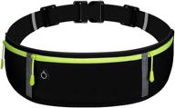 🏃 y&r direct men's fanny pack – ultimate running belt with iphone xr xs 8 x 7+ samsung note galaxy compatibility for workout, running, cycling, gym – black-001 logo