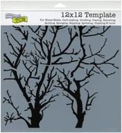 🌿 crafters workshop 12x12-inch template, reversed branches logo