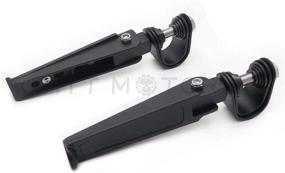 img 4 attached to HTTMT MT215-056: Крепление для подножек на двигателе U-Clamp 1-1.25 дюйма для Harley Bad Boy Fxstsb FLST - Черный