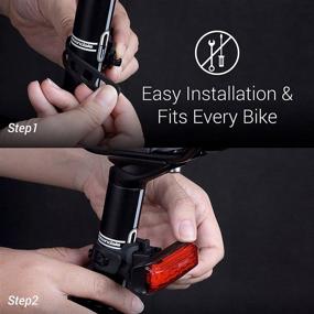 img 1 attached to 🚴 BikeSpark G2-20lm Auto-Sensing Rear Light - Super Bright LED Bike Tail Light with Motion Sensing Deceleration Flash - USB Rechargeable - Water Resistant IPX5 - Made in Taiwan