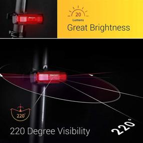 img 3 attached to 🚴 BikeSpark G2-20lm Auto-Sensing Rear Light - Super Bright LED Bike Tail Light with Motion Sensing Deceleration Flash - USB Rechargeable - Water Resistant IPX5 - Made in Taiwan