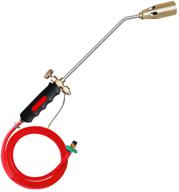 🔥 fasttobuy propane torch weed burner torch with 50 inch hose - adjustable flame control for welding, soldering, brazing, heating, thawing, weeding, and bbq logo