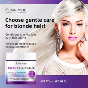 img 3 attached to 🟣 Purple Hair Mask: Top-rated Silver, Blonde & Colored Hair Treatment for Women & Men - No Yellow or Orange Shade! 10.15 Oz