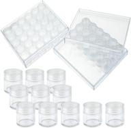 📦 yookat 2 pack embroidery diamond storage box with 60pcs small clear plastic bead containers - diy art craft organizer for diamond beads (medium) logo