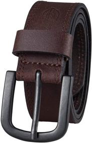 img 4 attached to Dickies Mens Leather Stitch Black Men's Accessories