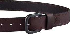 img 2 attached to Dickies Mens Leather Stitch Black Men's Accessories