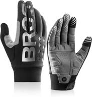 rockbros cycling gloves: full finger biking gloves for men - ideal for motocycle and mountain biking логотип