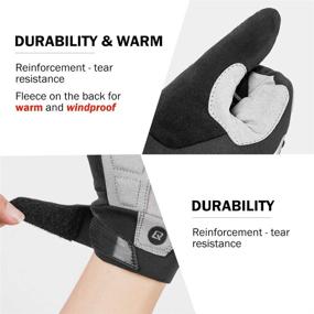 img 2 attached to ROCKBROS Cycling Gloves: Full Finger Biking Gloves for Men - Ideal for Motocycle and Mountain Biking