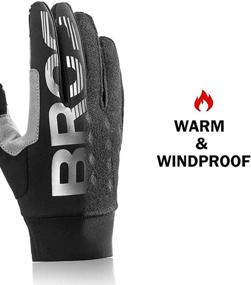 img 3 attached to ROCKBROS Cycling Gloves: Full Finger Biking Gloves for Men - Ideal for Motocycle and Mountain Biking