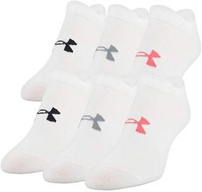 img 4 attached to 🧦 Under Armour Women's Essential 2.0 No Show Socks, Pack of 6
