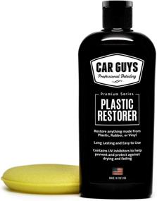 img 4 attached to 🚗 CAR GUYS Plastic Restorer - Restore Rubber, Vinyl, and Plastic to Life! - 8 Oz Kit