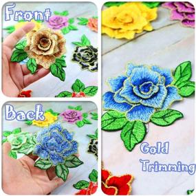 img 2 attached to Embroidered Applique Embellishments Decorations Assorted