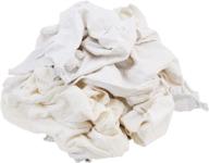 👕 buffalo industries (10524) white recycled t-shirt cloth rags - 25 lb. bulk box logo