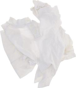 img 1 attached to 👕 Buffalo Industries (10524) White Recycled T-Shirt Cloth Rags - 25 lb. bulk box