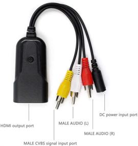 img 2 attached to Enhanced Composite to HDMI Converter – Full 1080P Support w/ Power Adapter 🎮 | Perfect for PS One, PS2, PS3, WII, WII U and SEGA Video Games