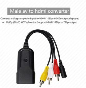 img 3 attached to Enhanced Composite to HDMI Converter – Full 1080P Support w/ Power Adapter 🎮 | Perfect for PS One, PS2, PS3, WII, WII U and SEGA Video Games