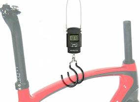 img 3 attached to Venzo Backlit LCD Display Bike Digital Hanging Hooks Portable Scale 50kg/110lb with Double Balance Hooks