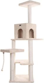 img 3 attached to 🐱 Armarkat Beige Classic Cat Tree - 69" Height (Model A6902) - Enhanced for SEO