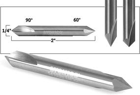 img 3 attached to 🔧 Yonico 14103Q Фрезерный бит V-образный - угол 60° & 90°